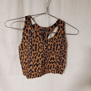 Medium Leopard Print Sports Bra